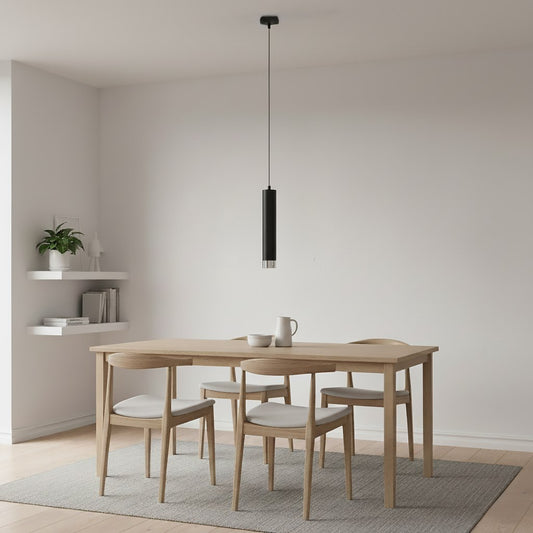 Kibo 1 pendant light black/chrome