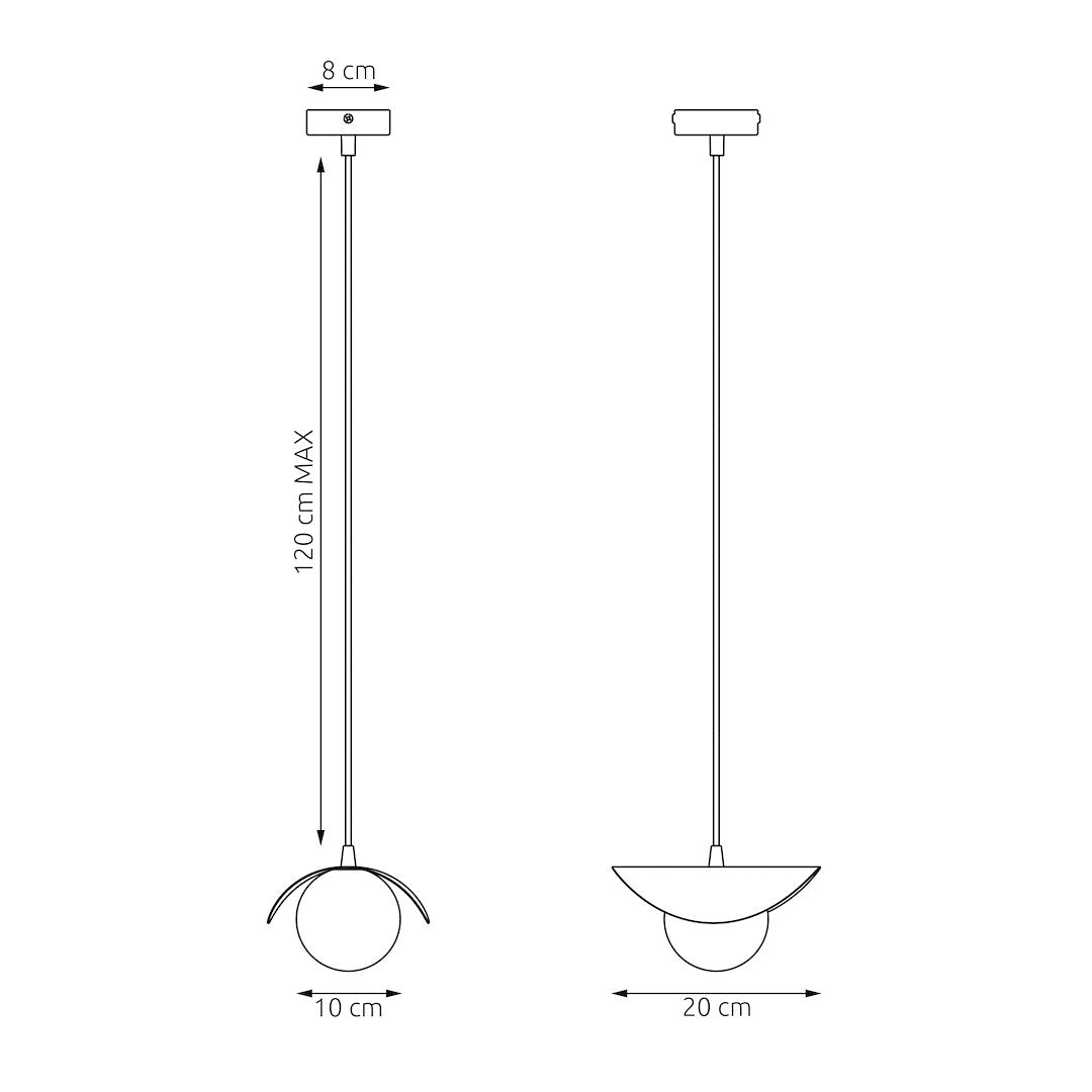 Ritual 1 pendant light black