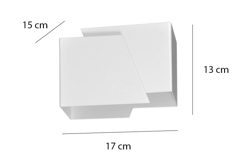 Frost wall lamp white