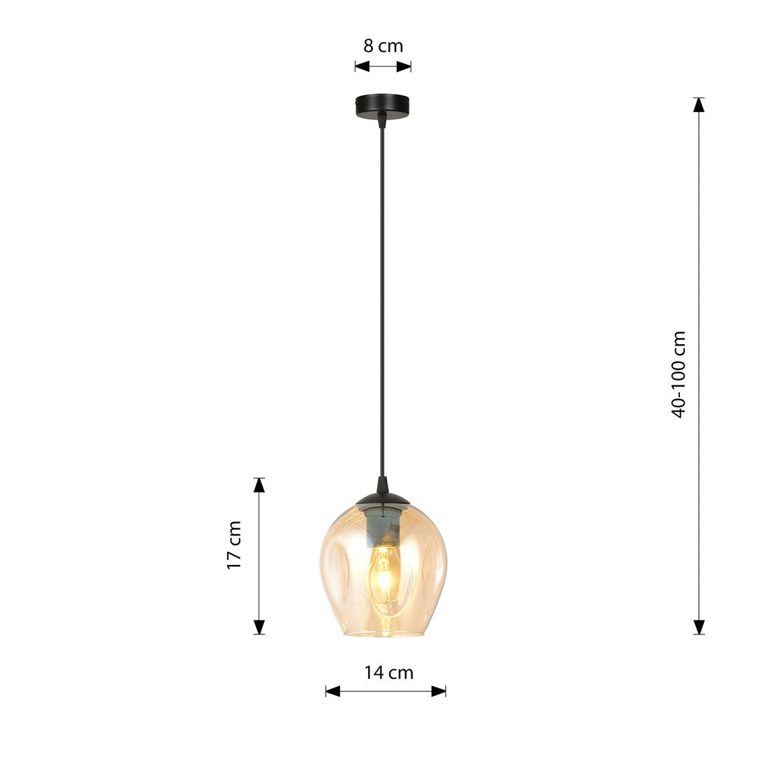 Istar 1 pendant light amber