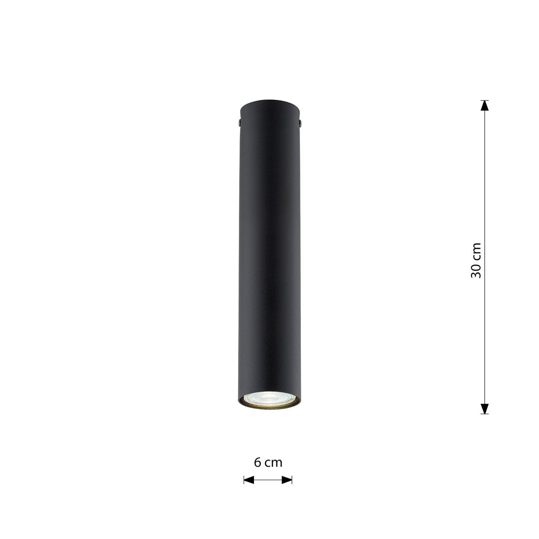 Tecno 1m ceiling spotlight black