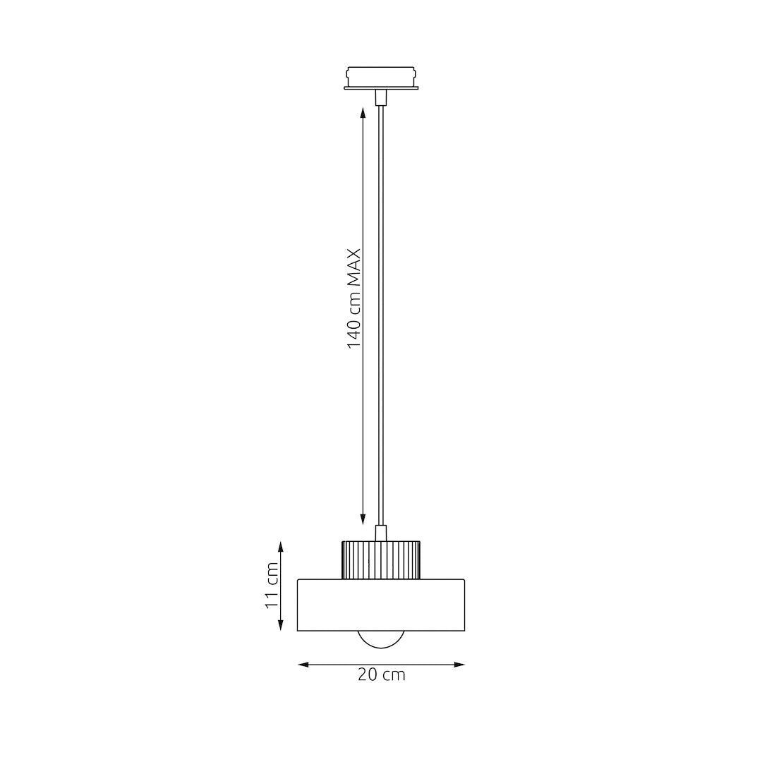 Kivi 1S pendant light black