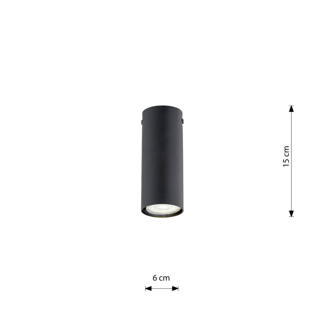 Tecno 1s ceiling spotlight black