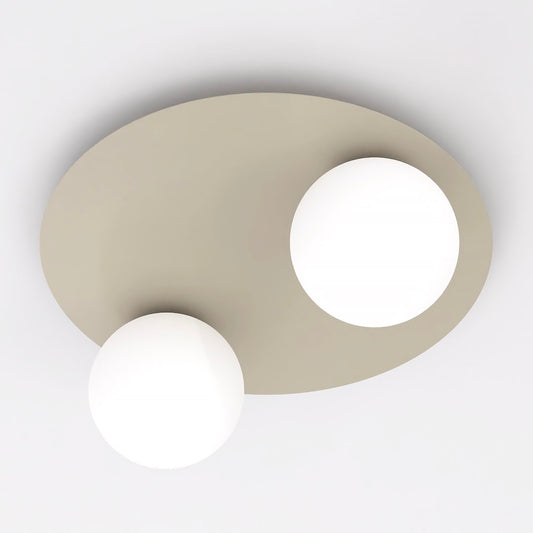 Solar 2 ceiling lamp mocha/opal
