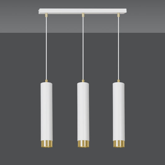 Kibo 3 pendant light white/gold
