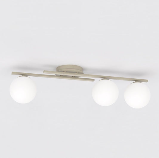 Kairo 3 ceiling lamp mocha/opal