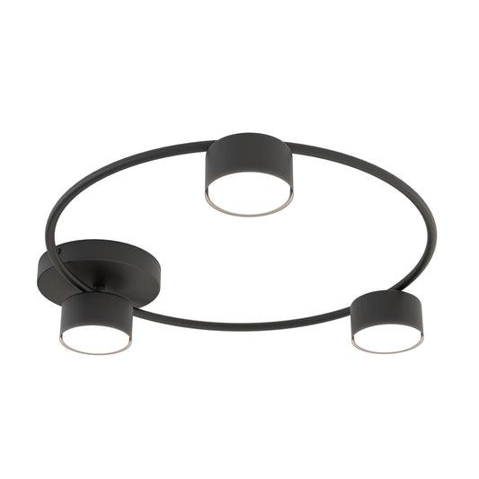 Lucio 3 ceiling lamp black