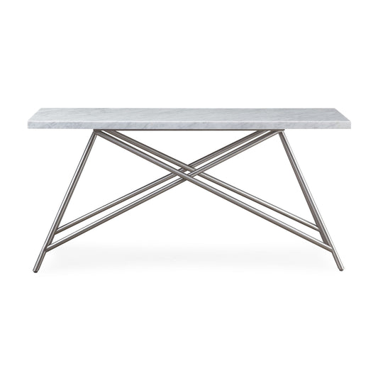 Coral Console Table in Marble