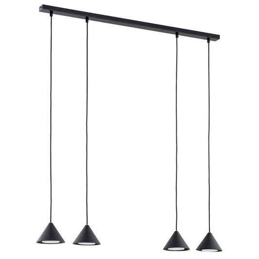 Elit 4 pendant light black
