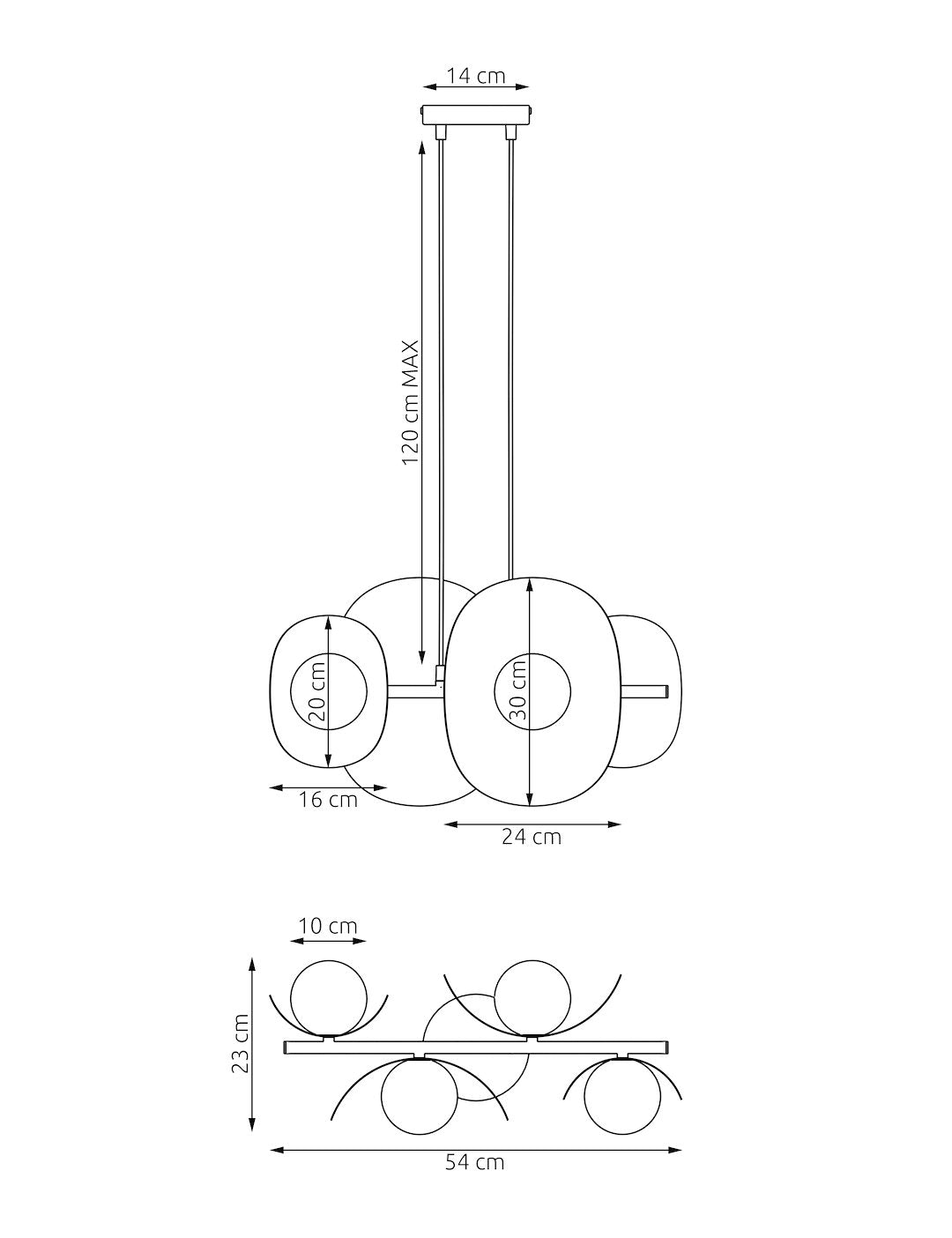 Elementi 4 pendant light white