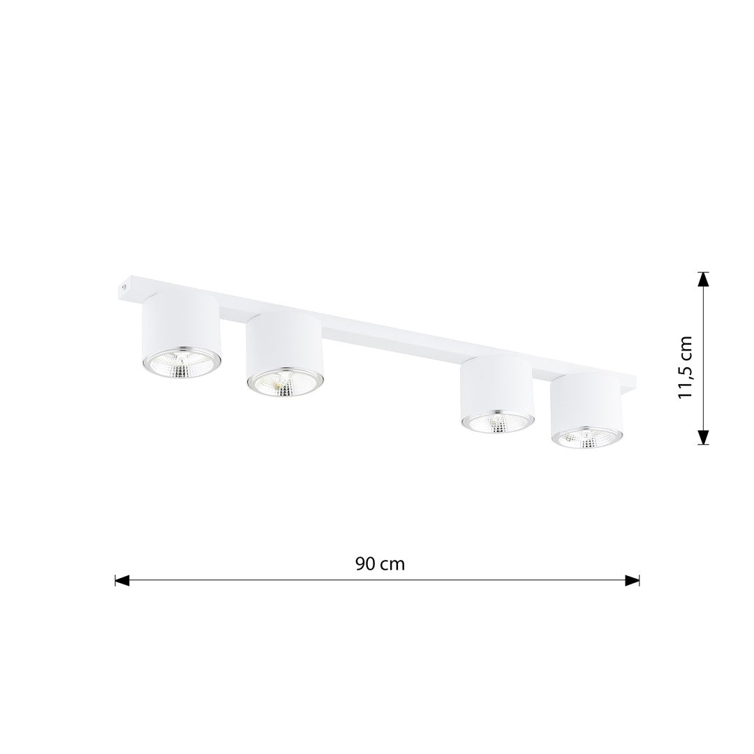 Nano 4 ceiling spotlight white