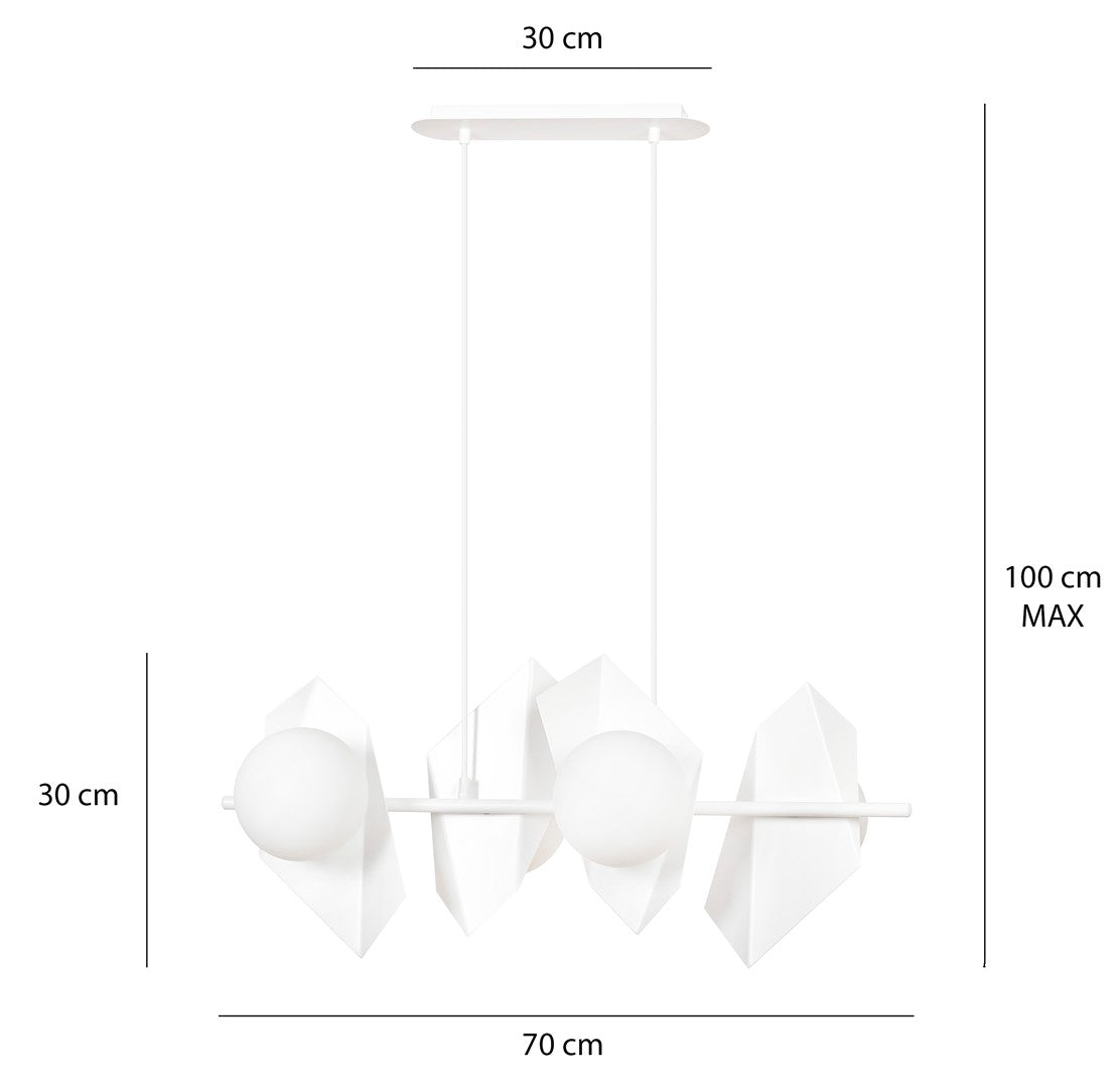 Drifton 4 pendant light white