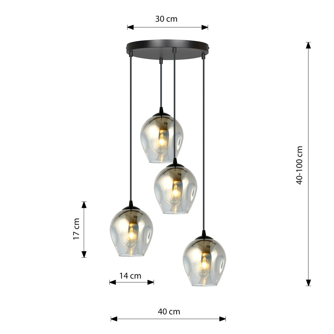 Istar 4 premium pendant light black/graphite