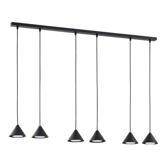 Elit 6 pendant light black/gold
