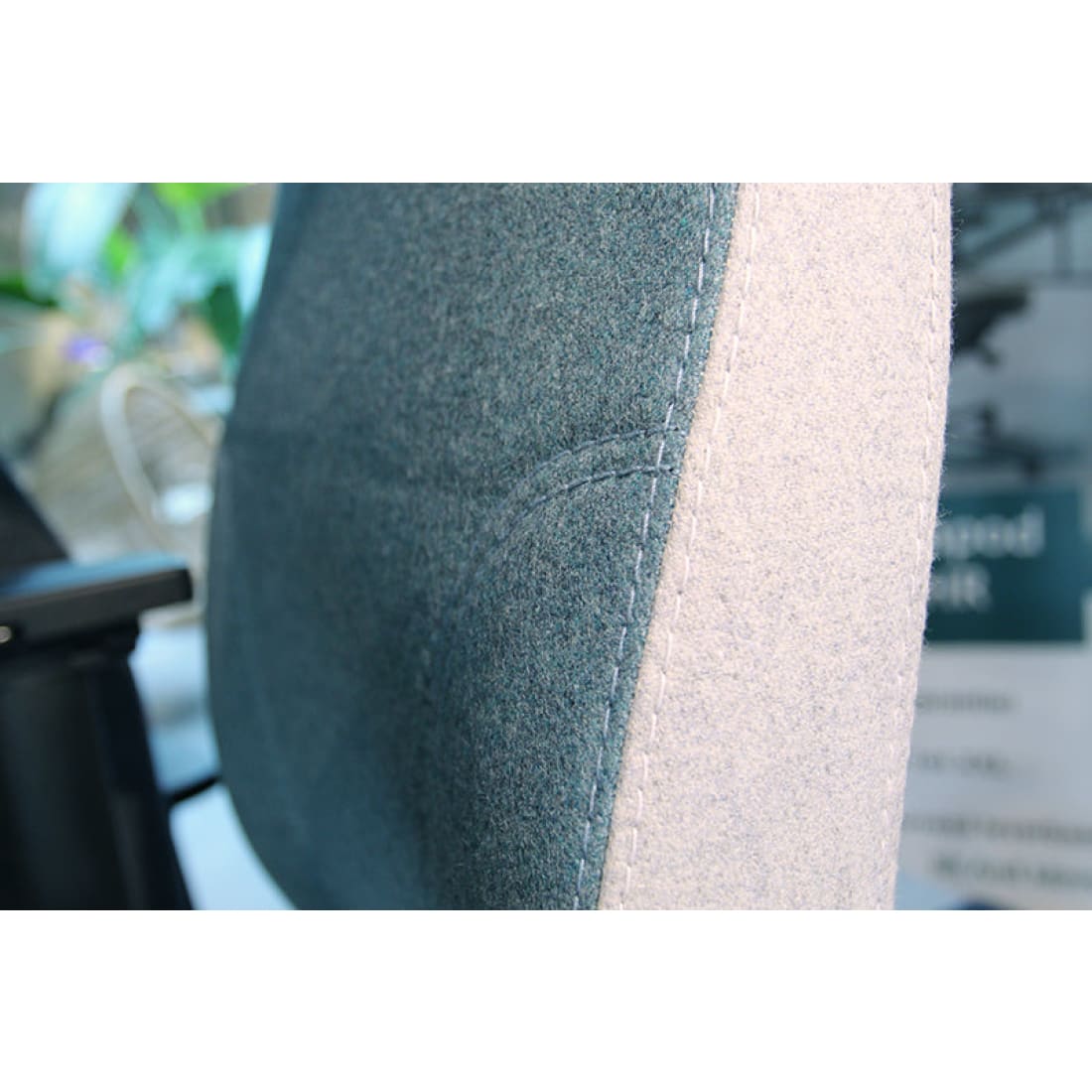 Sit And Move Therapod X2 HR Headrest Azure - Office Chair Facet Wool Azure/Ash Grey