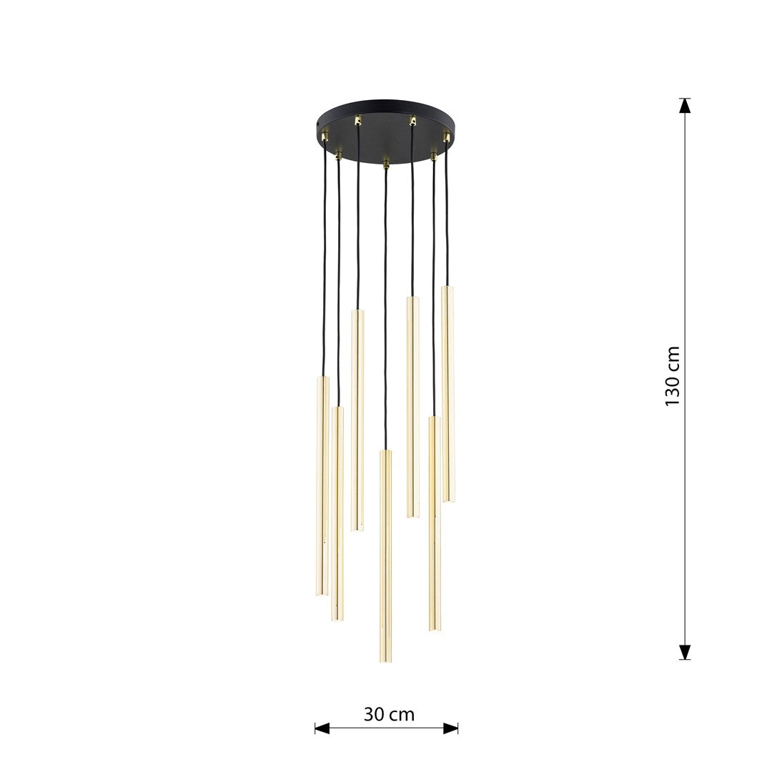 Selter 7 premium pendant light gold