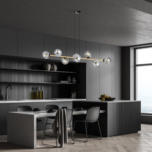 Gravity 8 ceiling lamp black/graphite