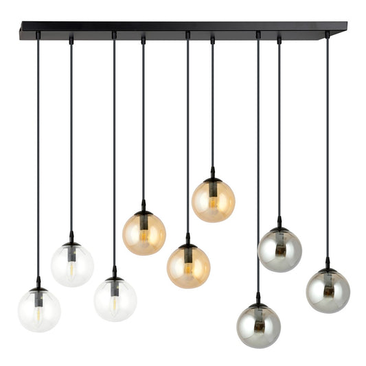 Cosmo 9 pendant light blue/mixed