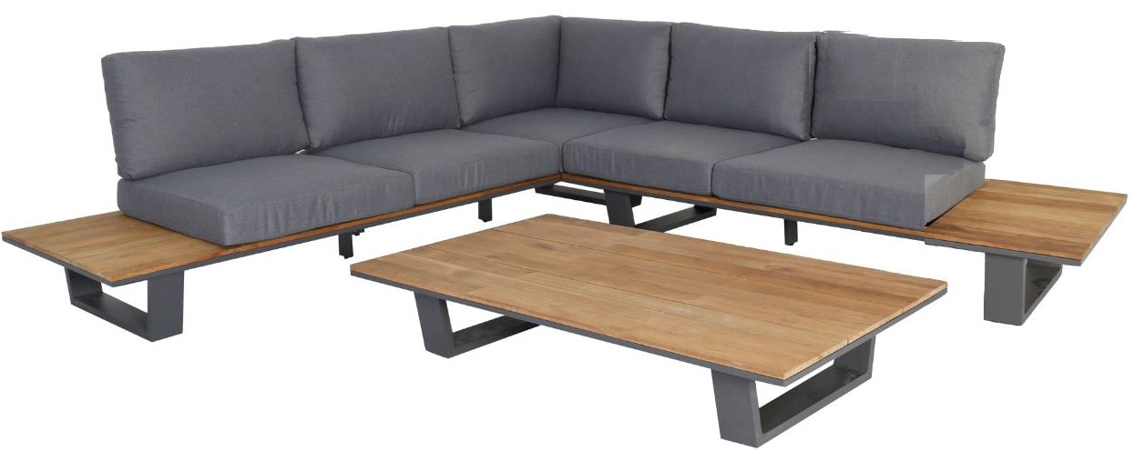 Lota Lounge Corner Set - 3 Piece - Anthracite