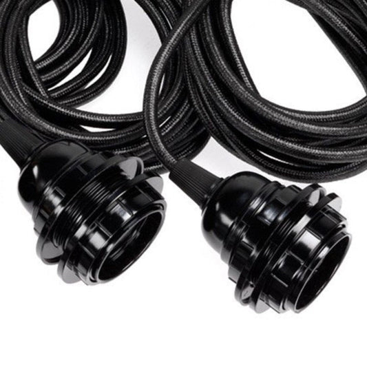 Ceiling Fittings - Black - 3 Sockets