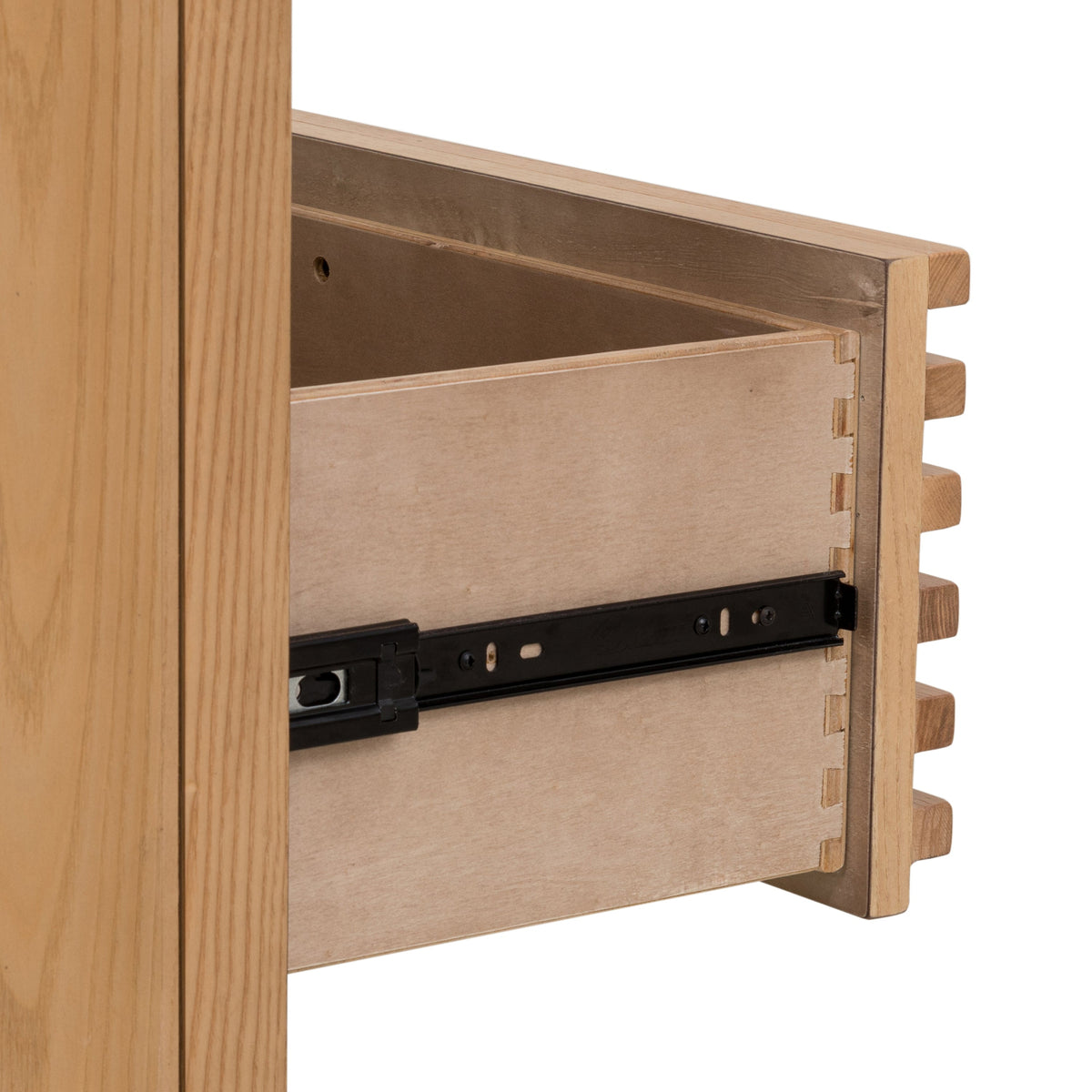 Tanner Six-Drawer Dresser in Ash Wood, Flaxen