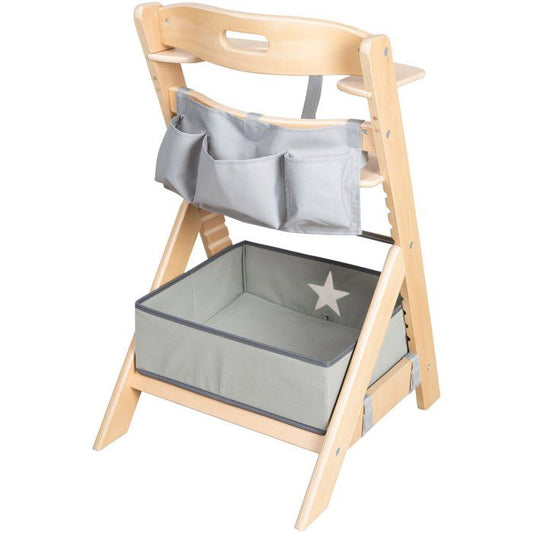 Convertible Kids' Chair - ROBA - LIV UP - From 6 Months up to 70kg - Includes Organizer Set - Natural Wood