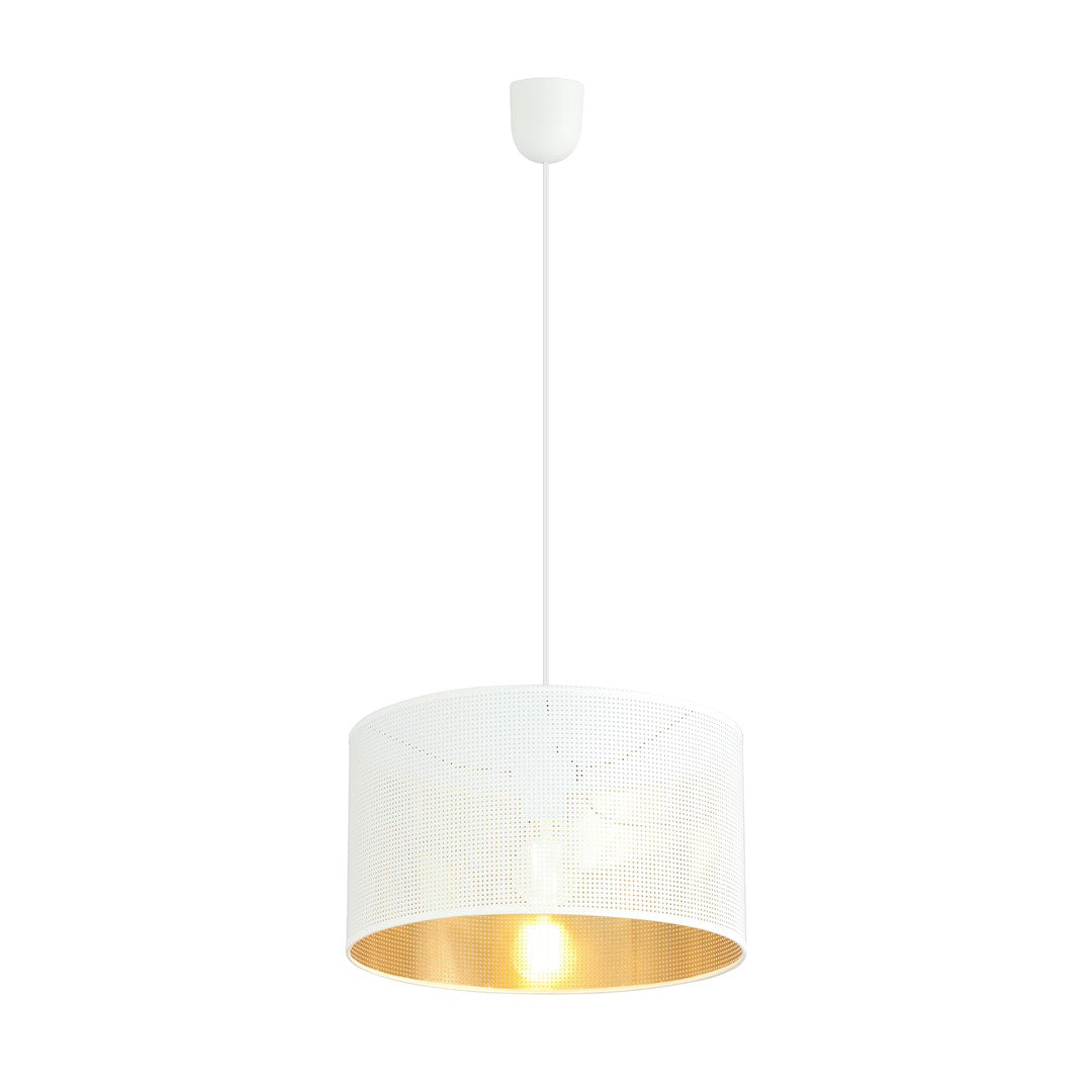 Aston 1 pendant light white/gold