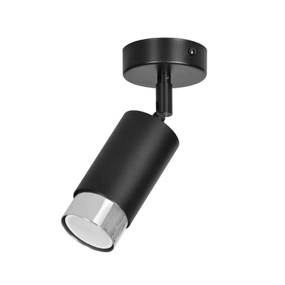 Hiro 1 ceiling spotlight black/chrome