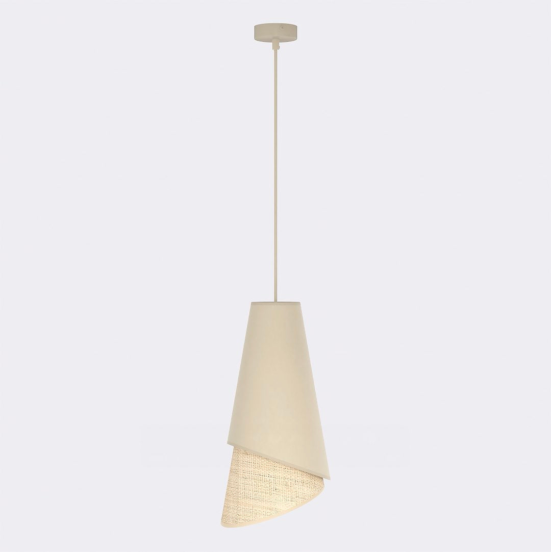 Moda 1 pendant light mocha/rattan