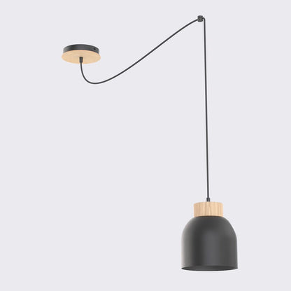 Kru 1 pendant light black