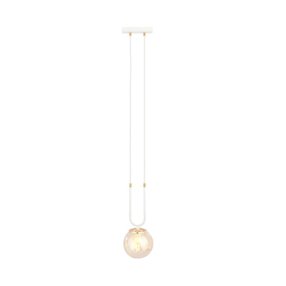 Glam 1 pendant light white/amber