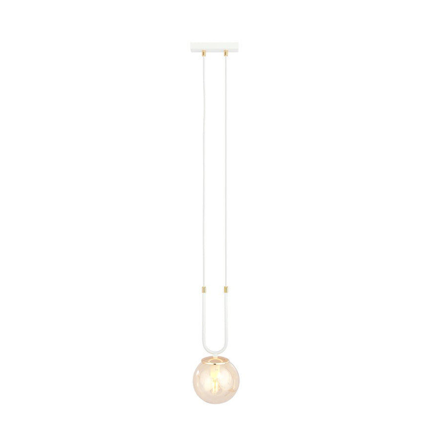 Glam 1 pendant light white/amber