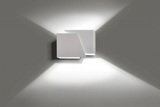 Frost wall lamp white