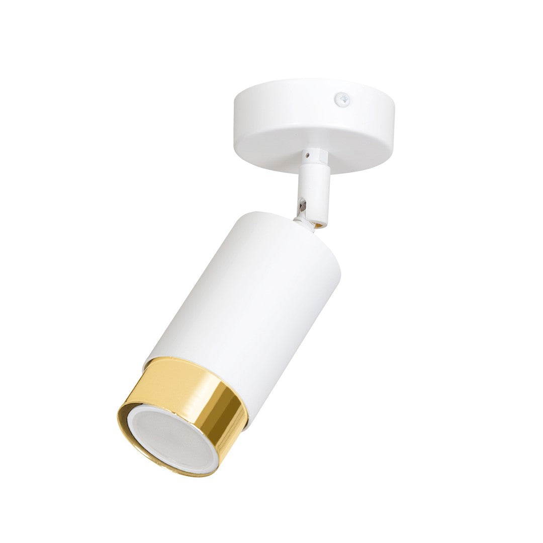 Hiro 1 ceiling spotlight white/gold