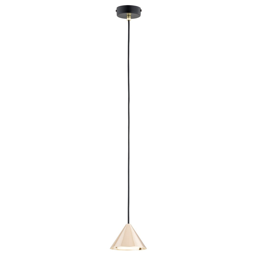 Elit 1 pendant light black/gold
