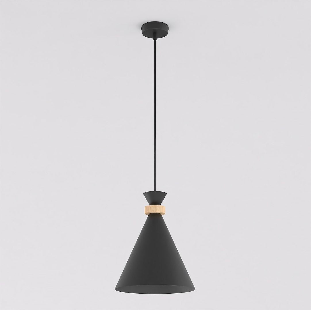 Zero 1 pendant light black