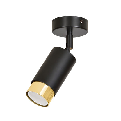 Hiro 1 ceiling spotlight black/gold
