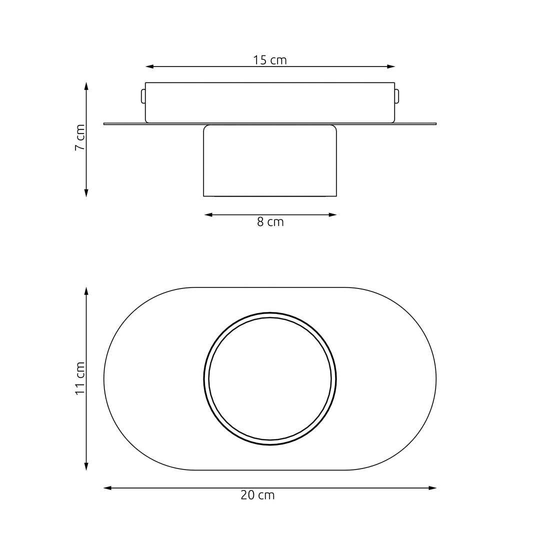 Diaz 1 ceiling lamp black