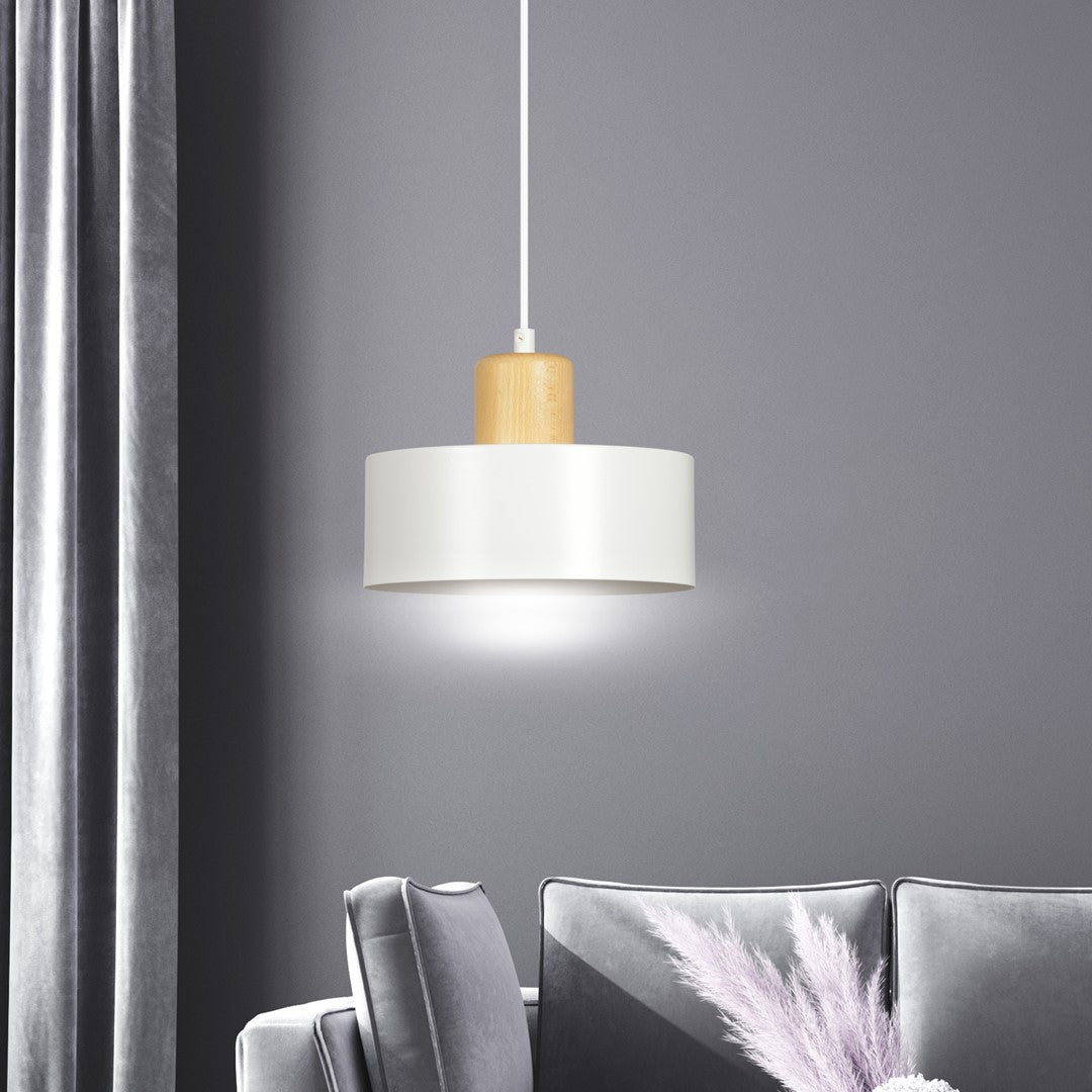 Torin 1 pendant light white
