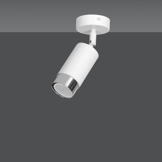 Hiro 1 ceiling spotlight white/chrome
