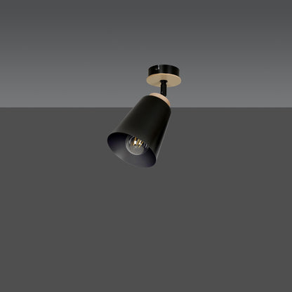Atlas 1 ceiling spotlight black