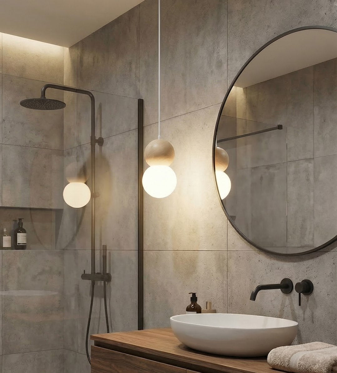 Loop 1 pendant light white