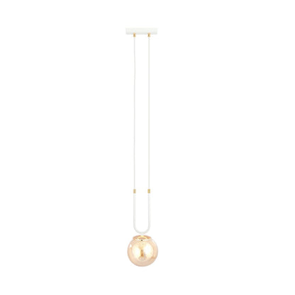 Glam 1 pendant light white/amber