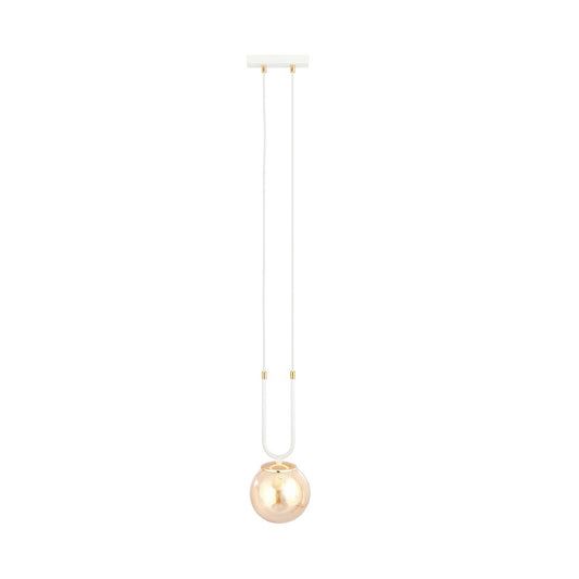 Glam 1 pendant light white/amber