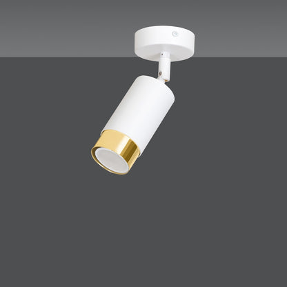 Hiro 1 ceiling spotlight white/gold