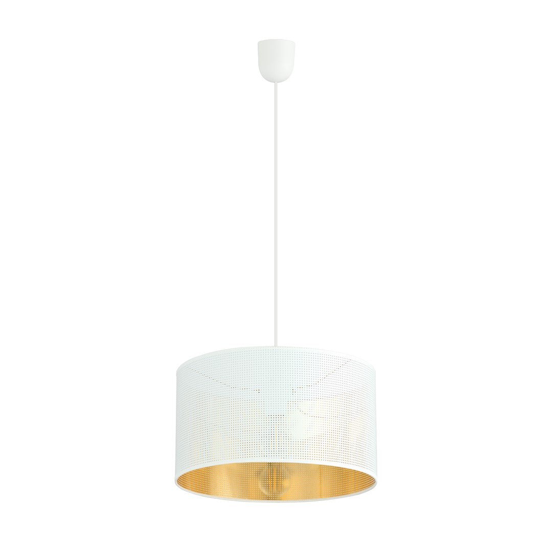 Aston 1 pendant light white/gold
