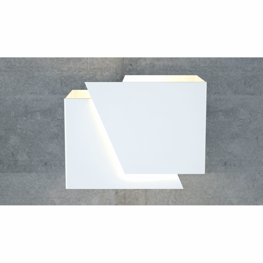 Frost wall lamp white