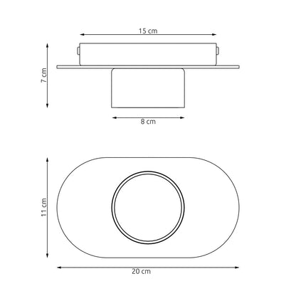 Diaz 1 ceiling lamp black/wood