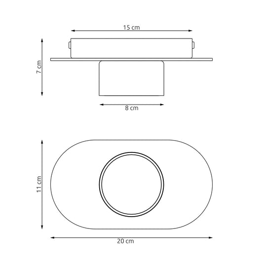 Diaz 1 ceiling lamp black/wood