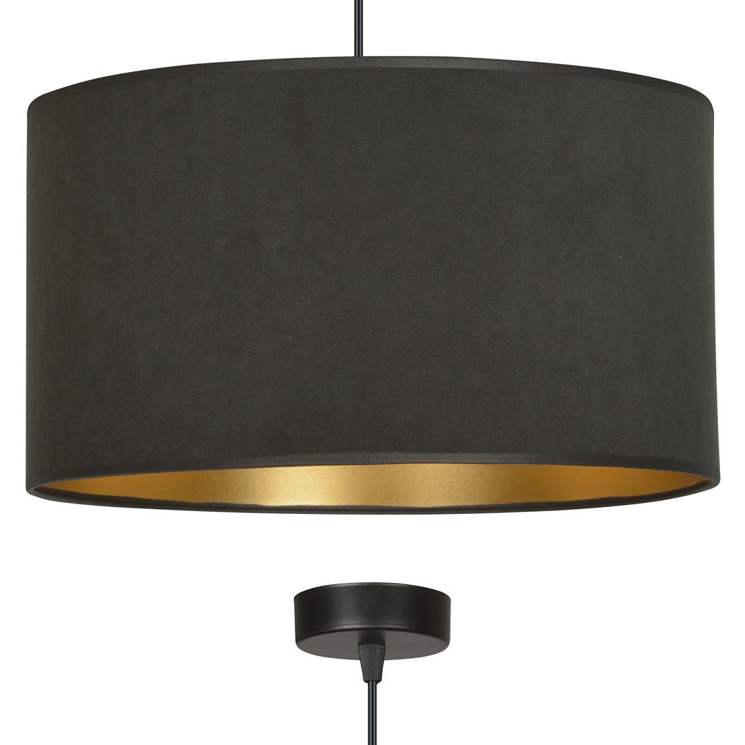 Hilde 1 pendant light black
